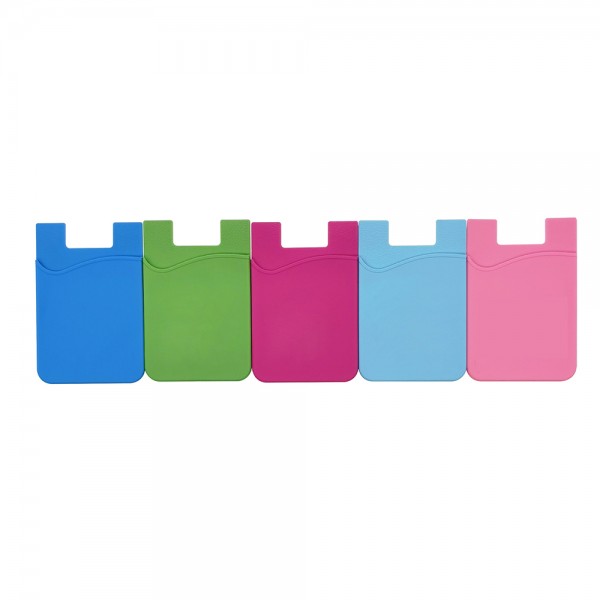 Silicone card holder with custom logo