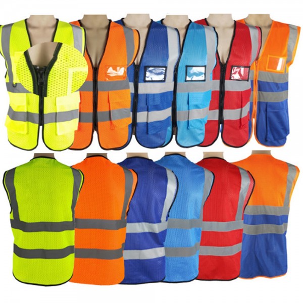 High Visibility Safety Reflective Vest With Pocket