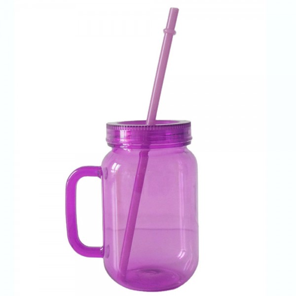 16OZ Single Layer Mason Straw Cups