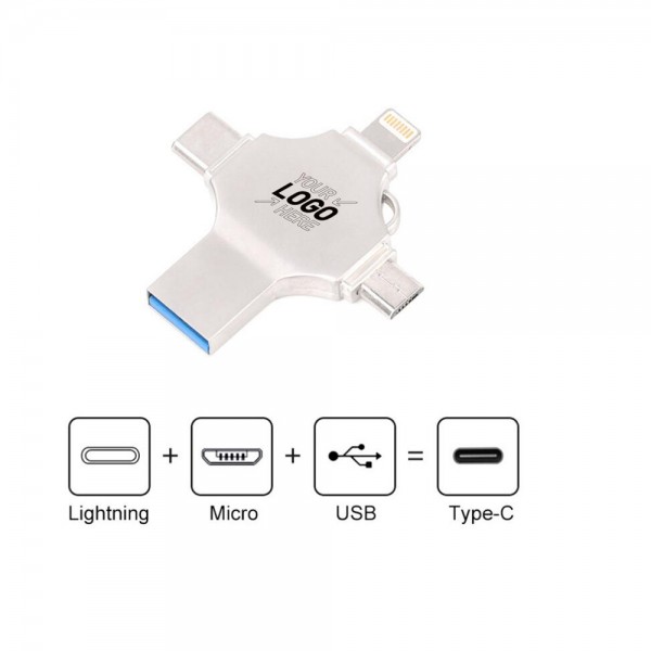 4 in 1 USB Flash Drive 8GB