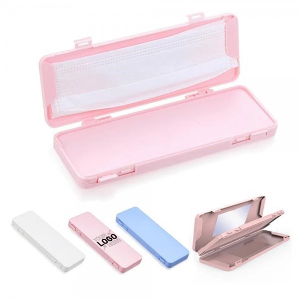 Mask Storage Case Double Layer with Mirror