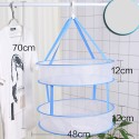 Double-layer foldable clothes hanger laundry rack clothes drying basket with custom logo 