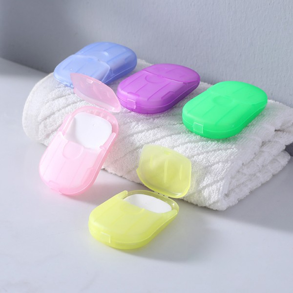 Travel portable disposable mini soap flake with custom logo 