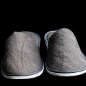 Disposable hotel terry cloth grey slipper thickening nonslip slippers with custom logo 