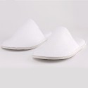 Disposable hotel terry cloth white slipper thickening nonslip slippers with custom logo 